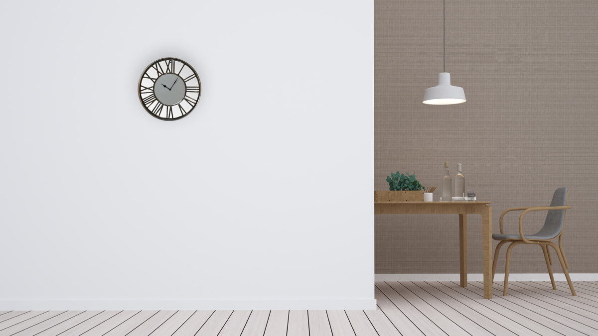 Artisan White and Chrome Wall Clock