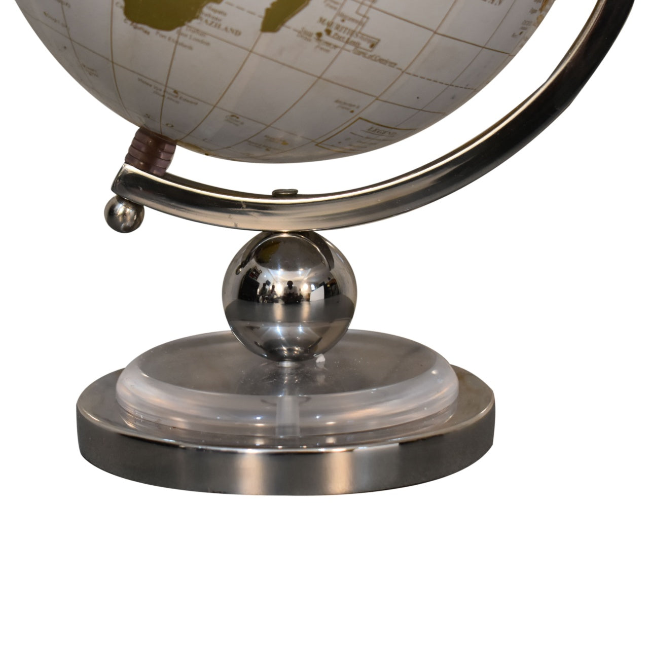 Artisan White Globe with Chrome Frame