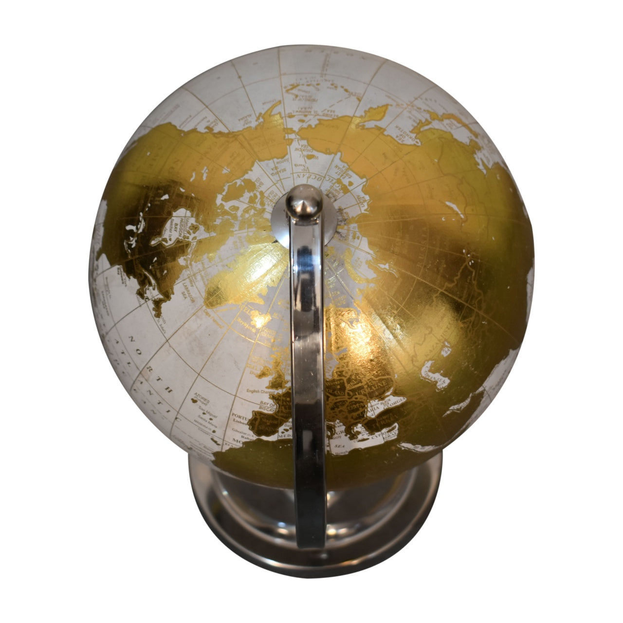 Artisan White Globe with Chrome Frame