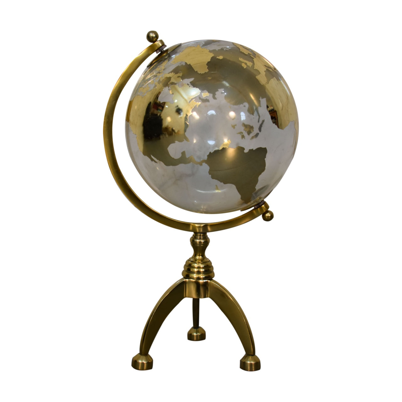 Artisan White Globe with Gold Frame