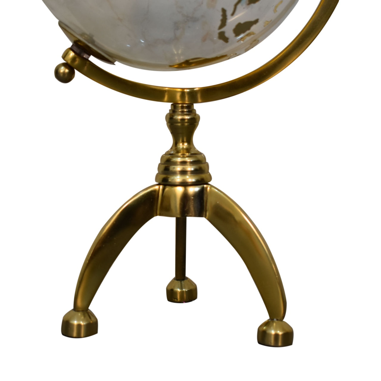 Artisan White Globe with Gold Frame