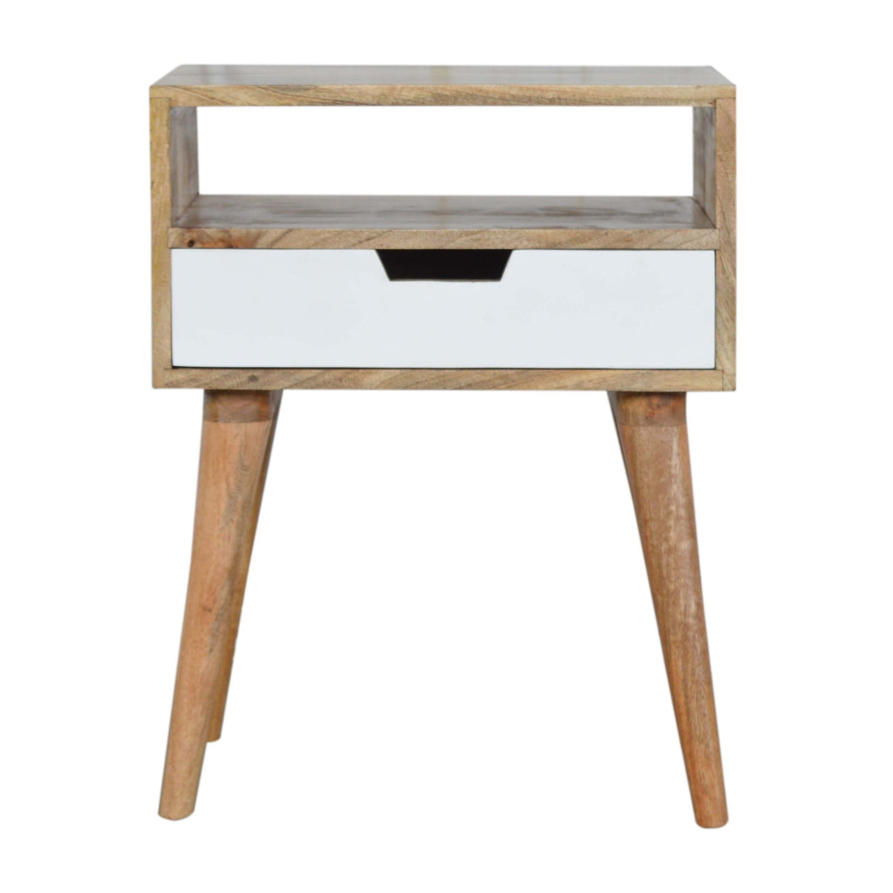White Painted Drawer Bedside Table by Artisan Furniture