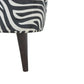 Artisan Zebra Nordic Style Wooden Footstool