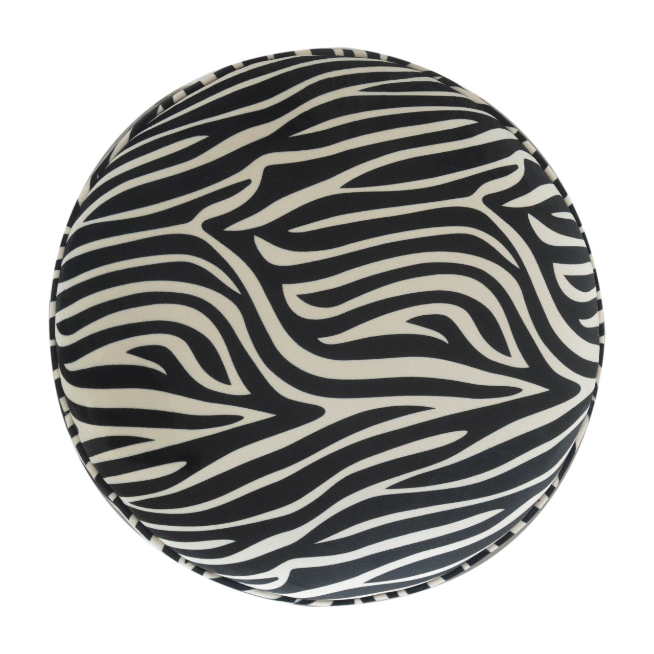 Artisan Zebra Nordic Style Wooden Footstool