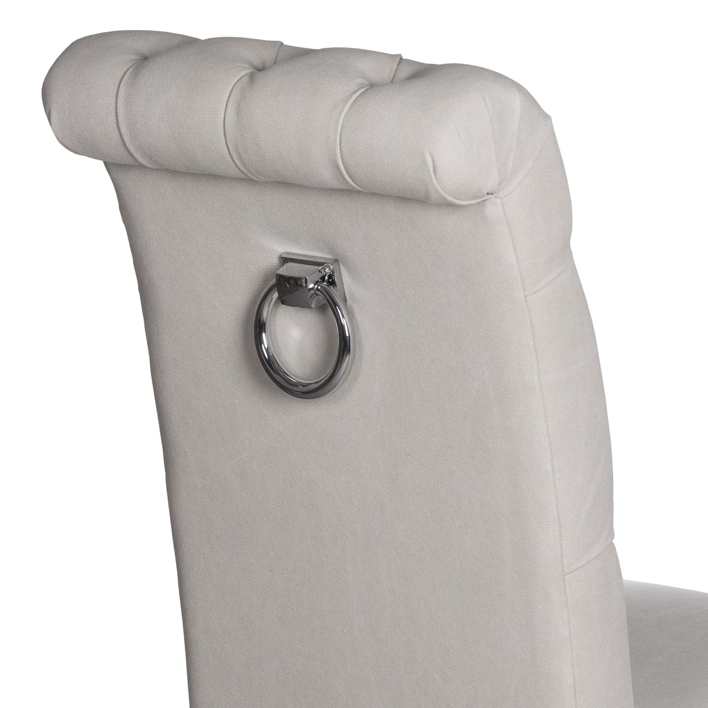 Roll Top Dining Chair with Ring Pull