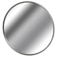 Silver foil circular wall mirror