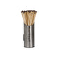 Pewter Finish Logs and Kindling Buckets & Matchstick Holder