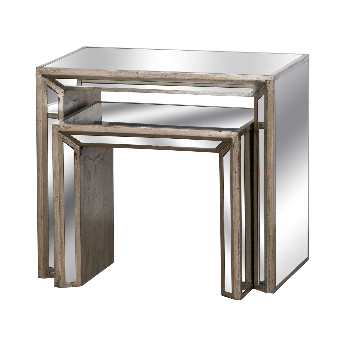 Augustus mirrored nest of tables