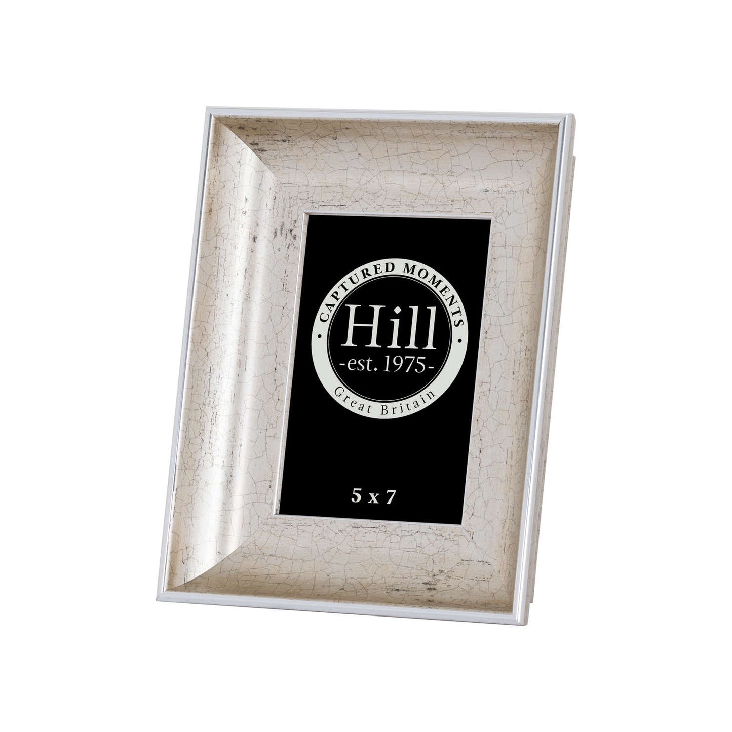 Antique Silver Crackled Effect 5X7 Photo Frame