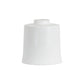 White with Grey Detail Large Cylindrical Ceramic Vase