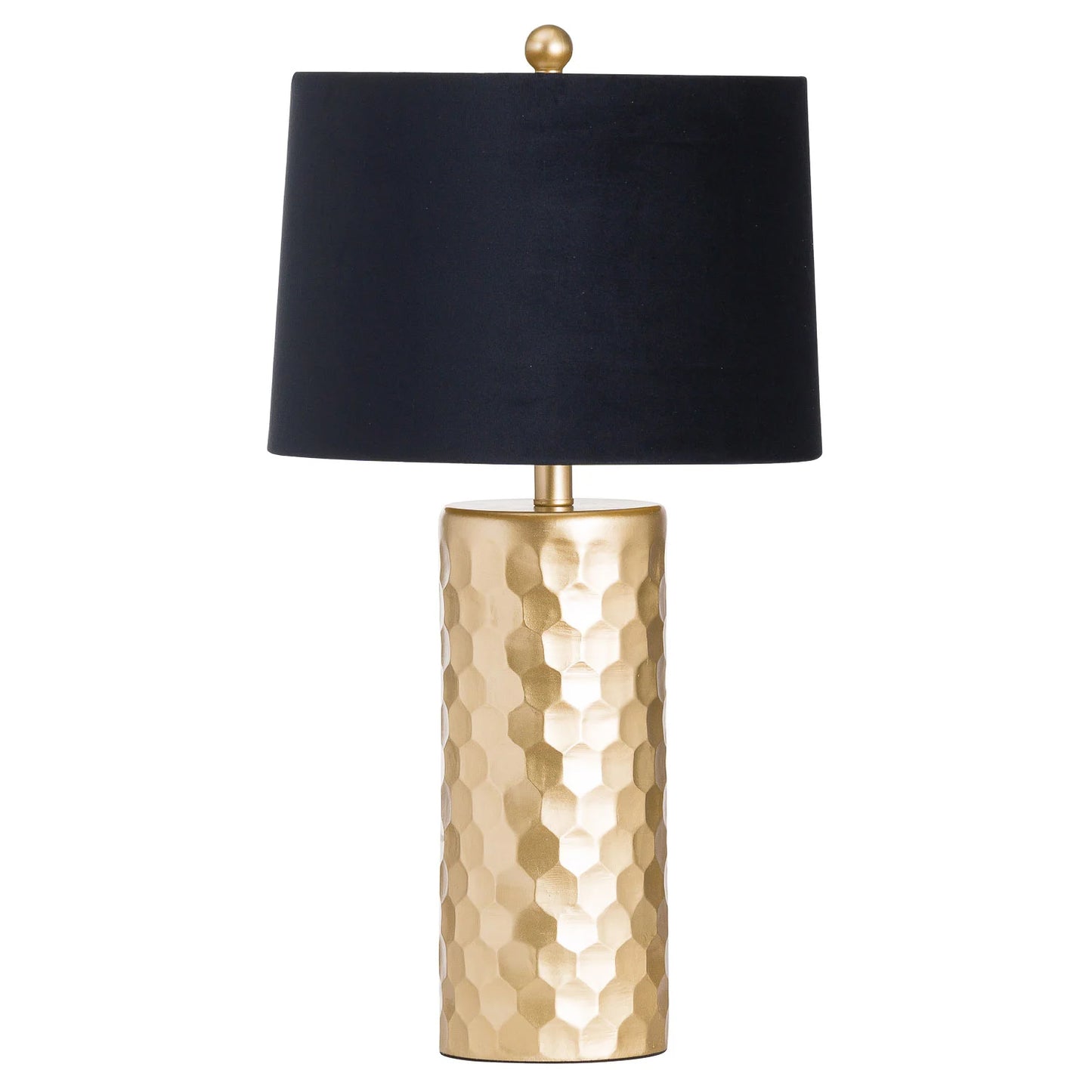 Jem honey comb gold table lamp