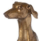 William the whippet table lamp with teal velvet shade
