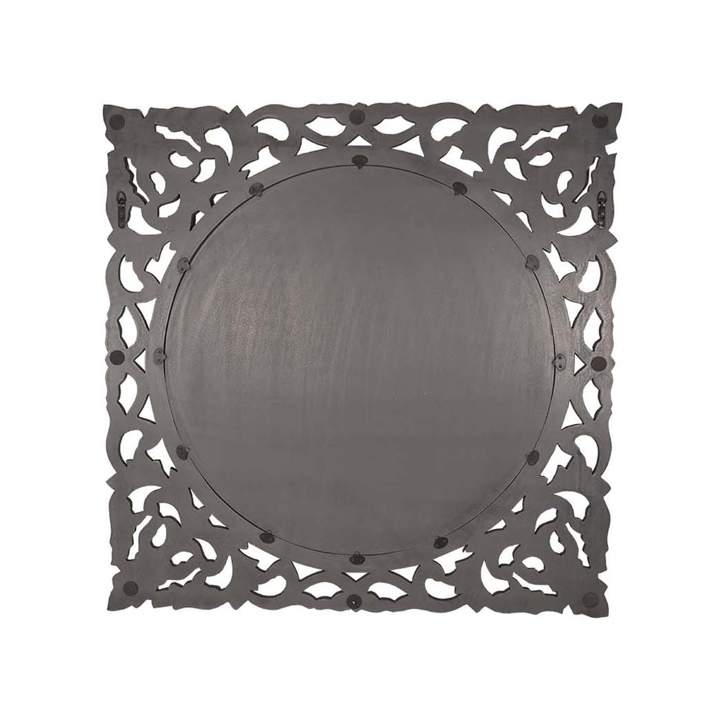 Hand carved louis metallic large wall mirror
