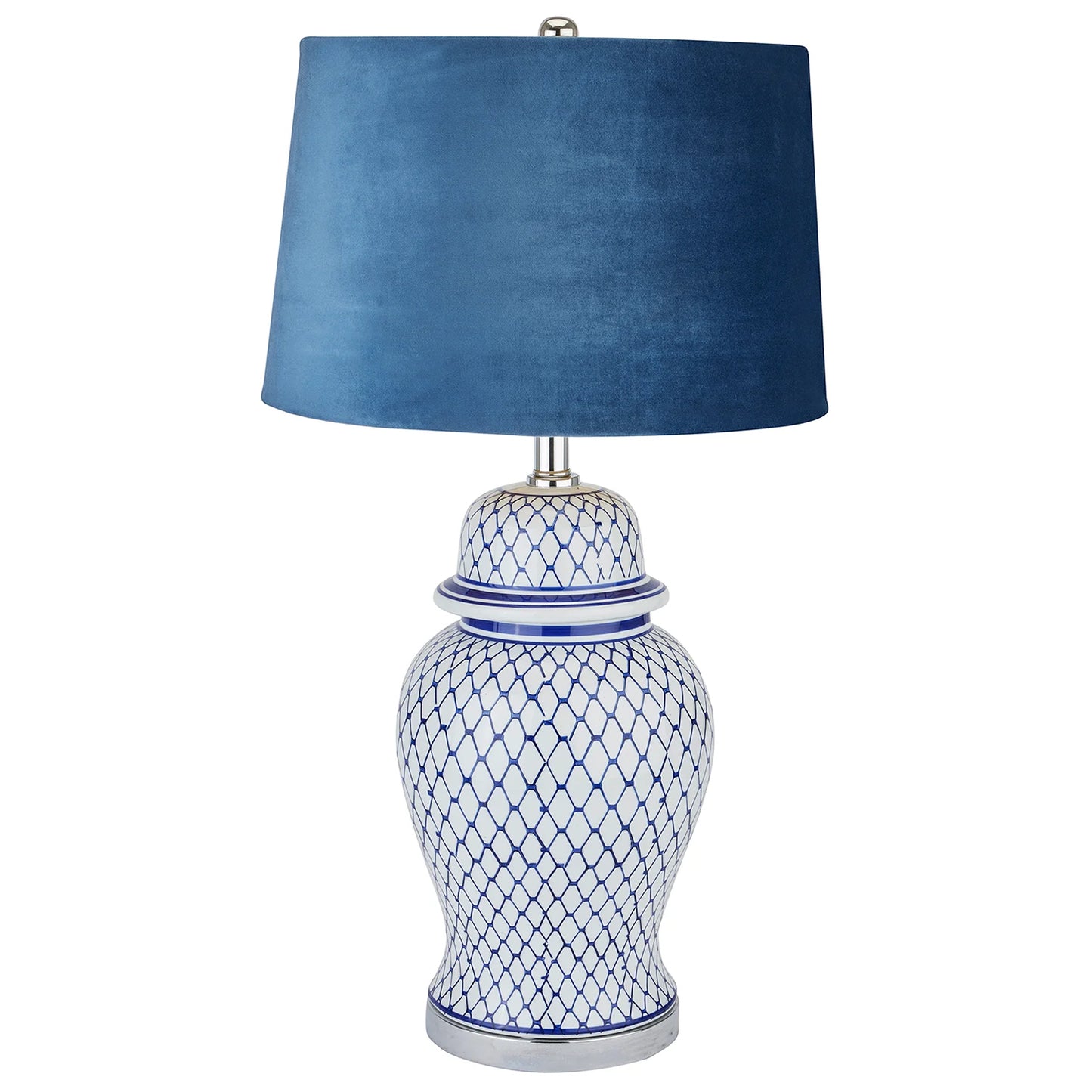 Malabar blue and white ceramic lamp