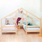 Villy Wooden House Bed for Two Children