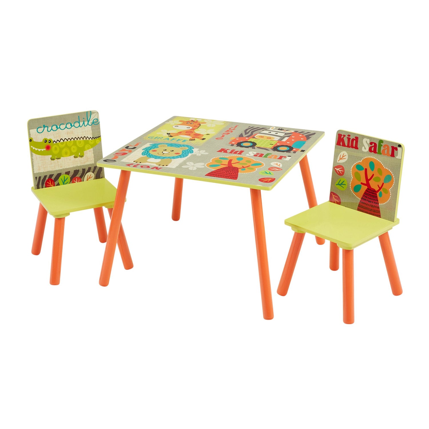 Children's safari table and outlet chairs