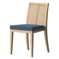 Minuetto Oak Dining Chair with Upholstered Seat by Imperial Line