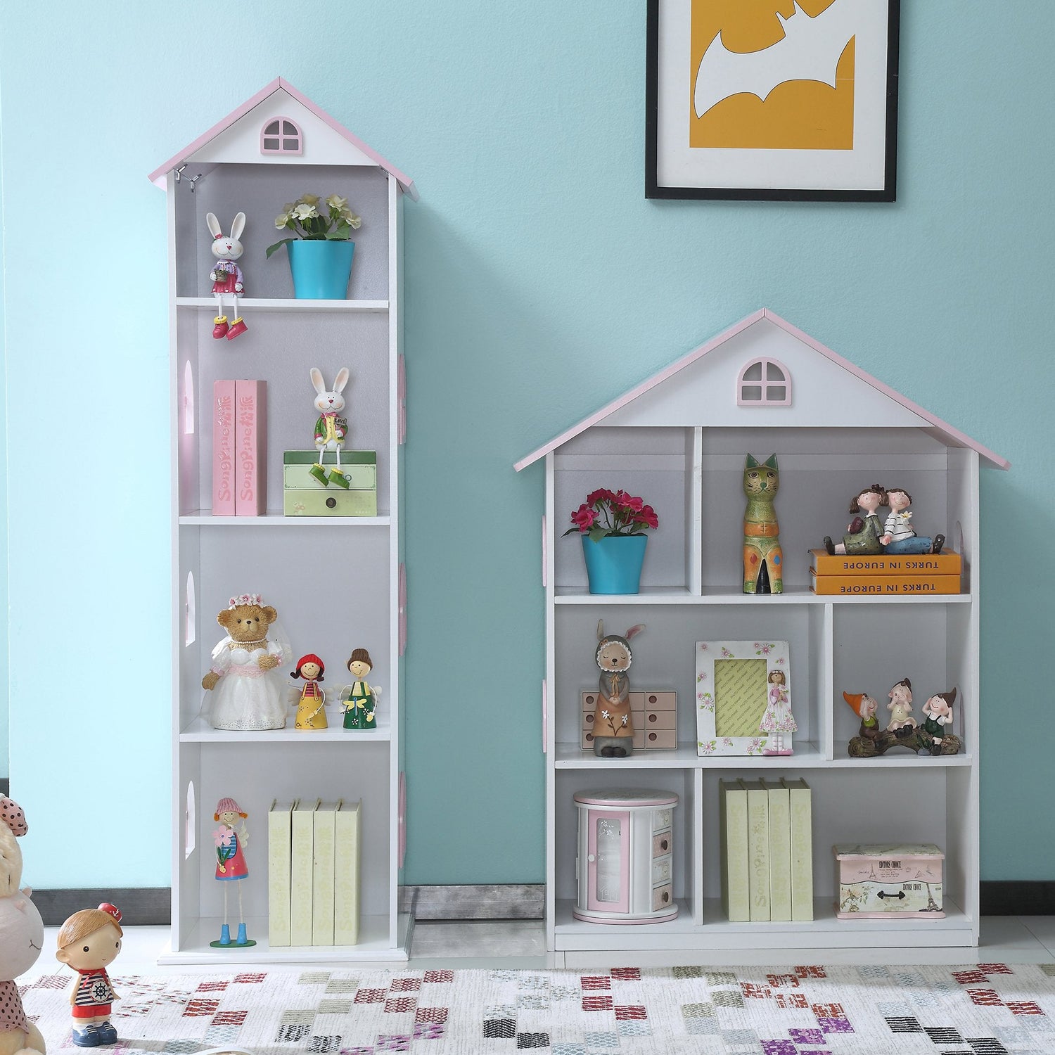 Wildkin dollhouse sales bookcase