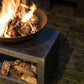 Cement Firebowl & Rectangle Console by Ivyline