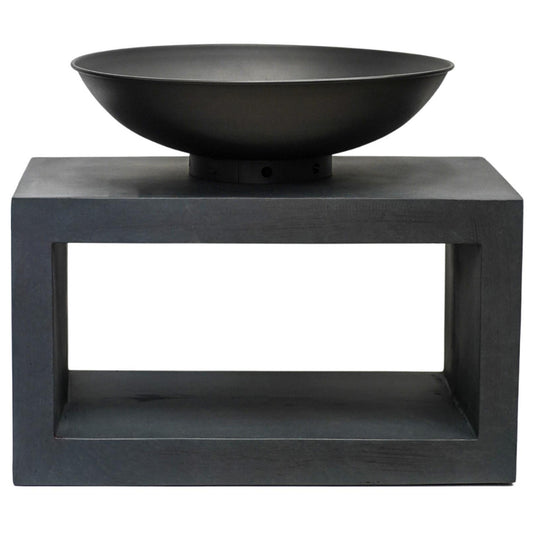 Cement Firebowl & Rectangle Console by Ivyline