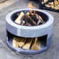 Cement Firebowl & Round Console by Ivyline