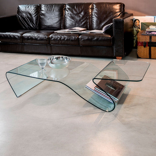 Alaric Transparent Glass Coffee Table by Tonin Casa