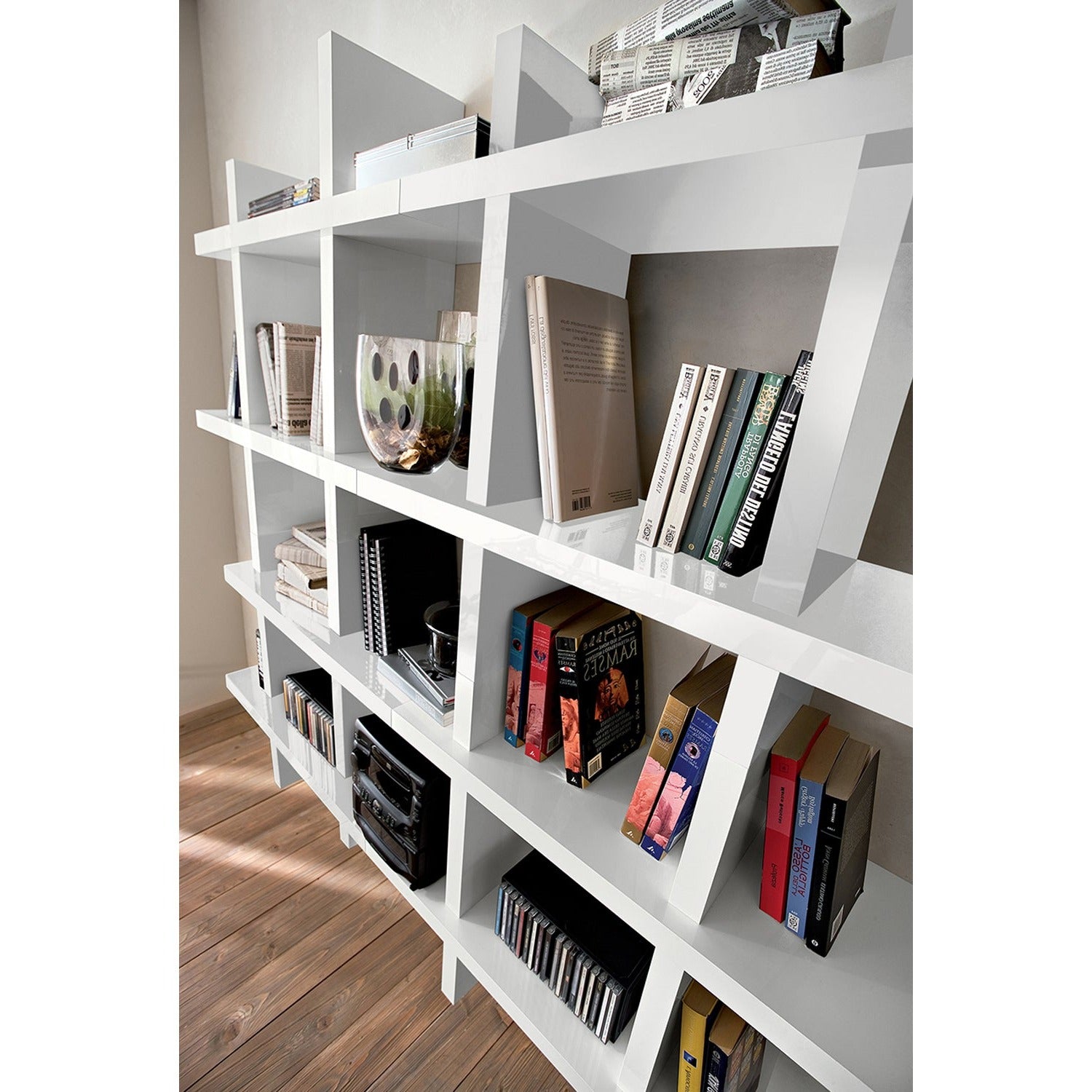 Alba Wall Mounted Bookcase by La Primavera
