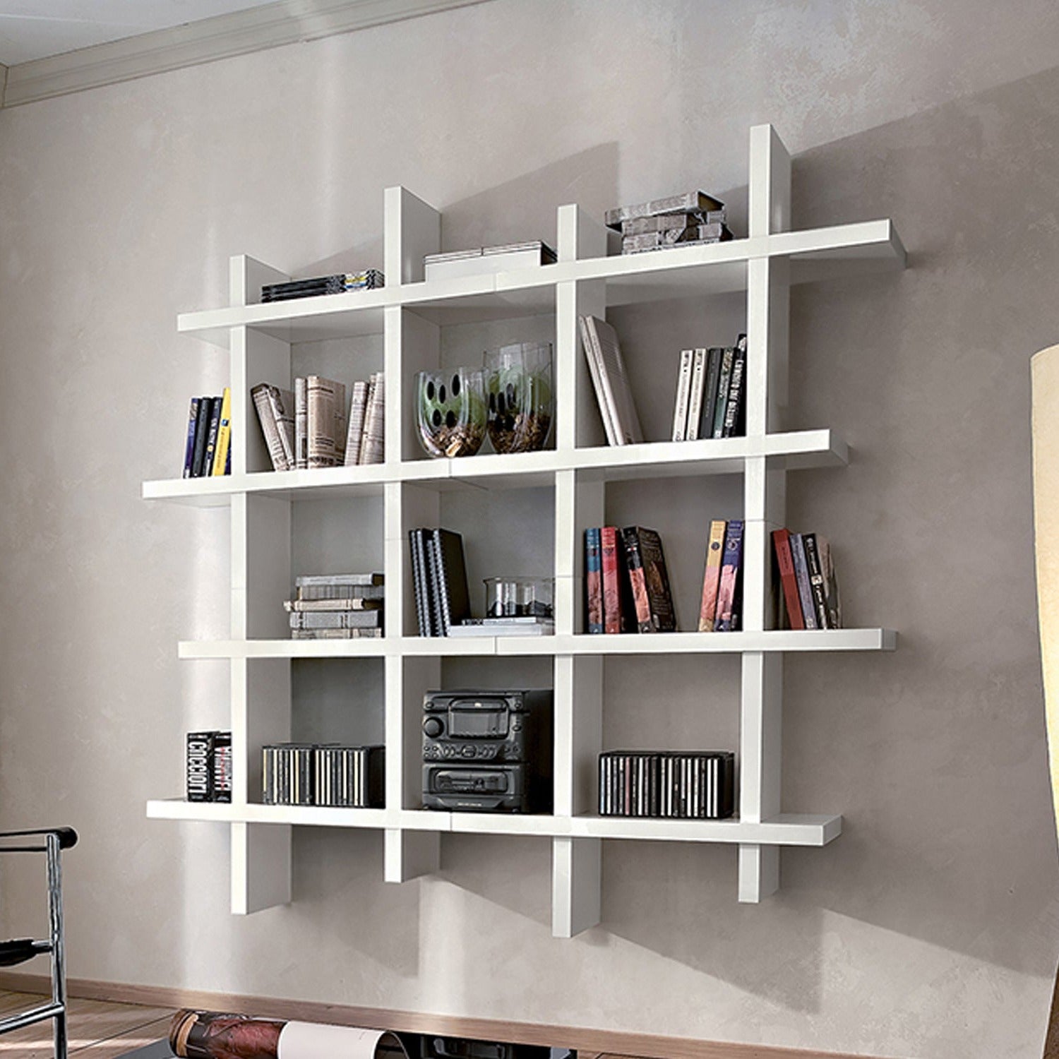 Alba Wall Mounted Bookcase by La Primavera