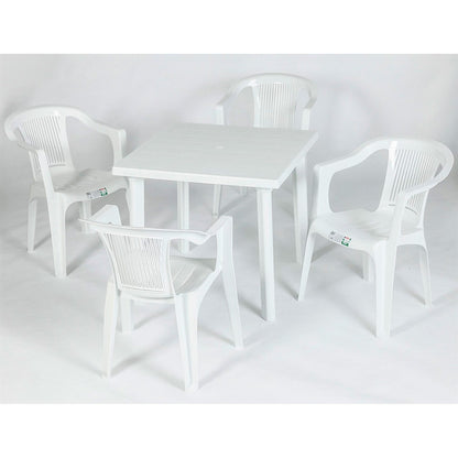 Elle 4 Seater Outdoor Resin Dining Set by Scab Design