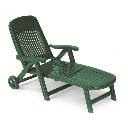 Classic Italian Sun Lounger on Wheels by Scab Design