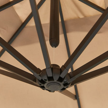 3.0 Mtr Round Aluminium Cantilever Parasol with 130 Ltr Set of 4 Water Fill Base