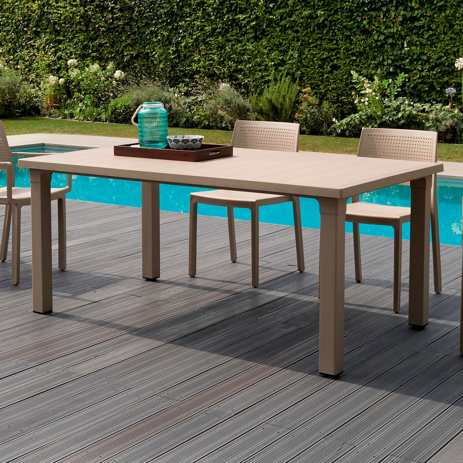 Ercole 170cm x 100cm Technopolymer Rectangular Dining Table by Scab Design