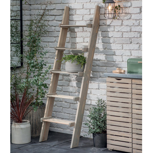Aldsworth Slatted Shelf Ladder Spruce by Garden Trading