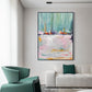 Abstract mural acrylic art oil hand painted canvas
