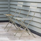 Pair of Bistro Outdoor Chairs Clay Steel by Garden Trading