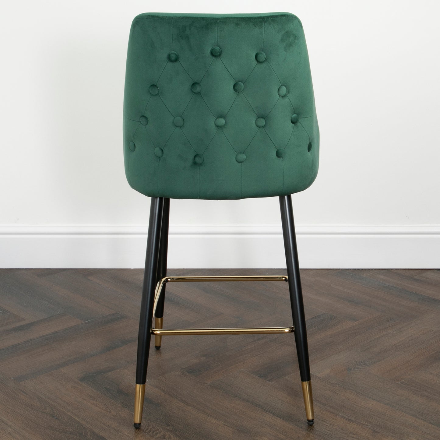 2 Set chesterfield green kitchen bar stool by Native