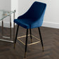 2 Set chesterfield navy blue kitchen bar stool by Native