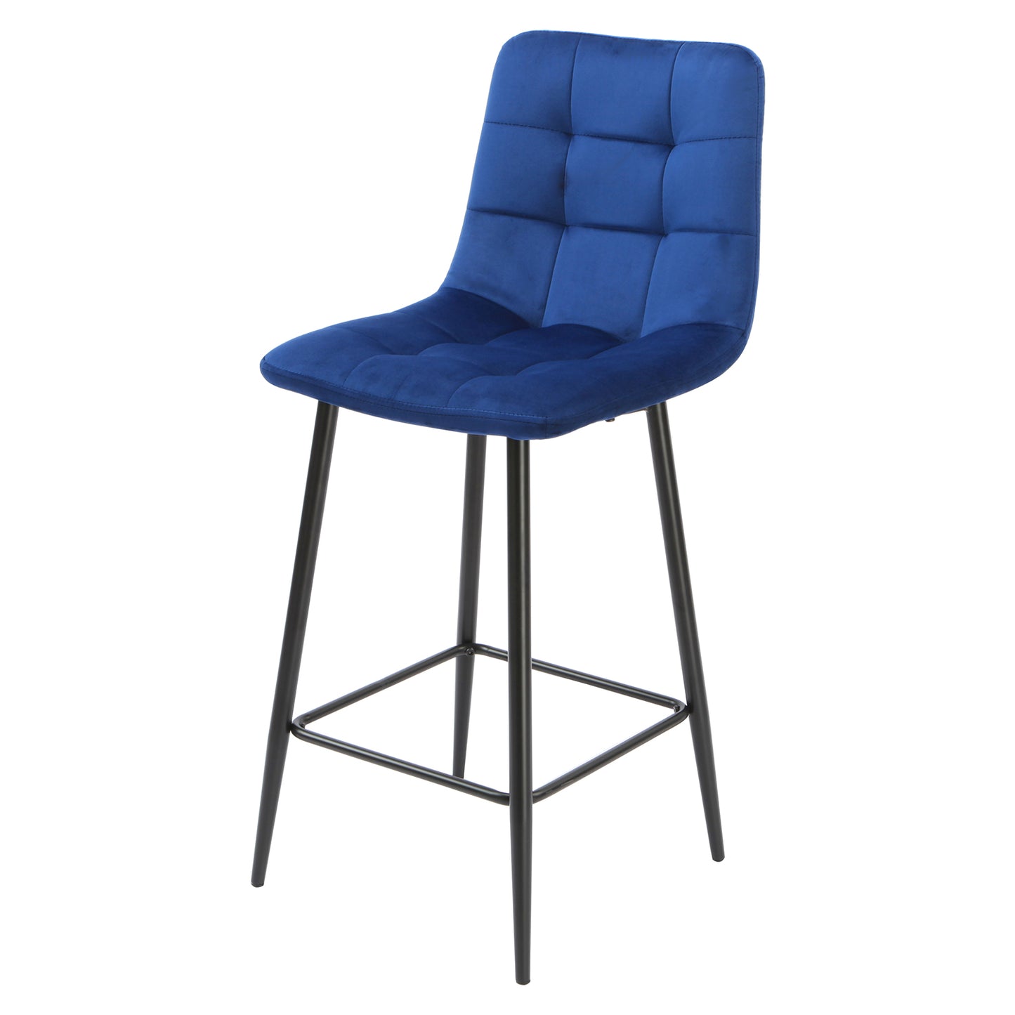 2 Set squared navy blue kitchen bar stool by Native