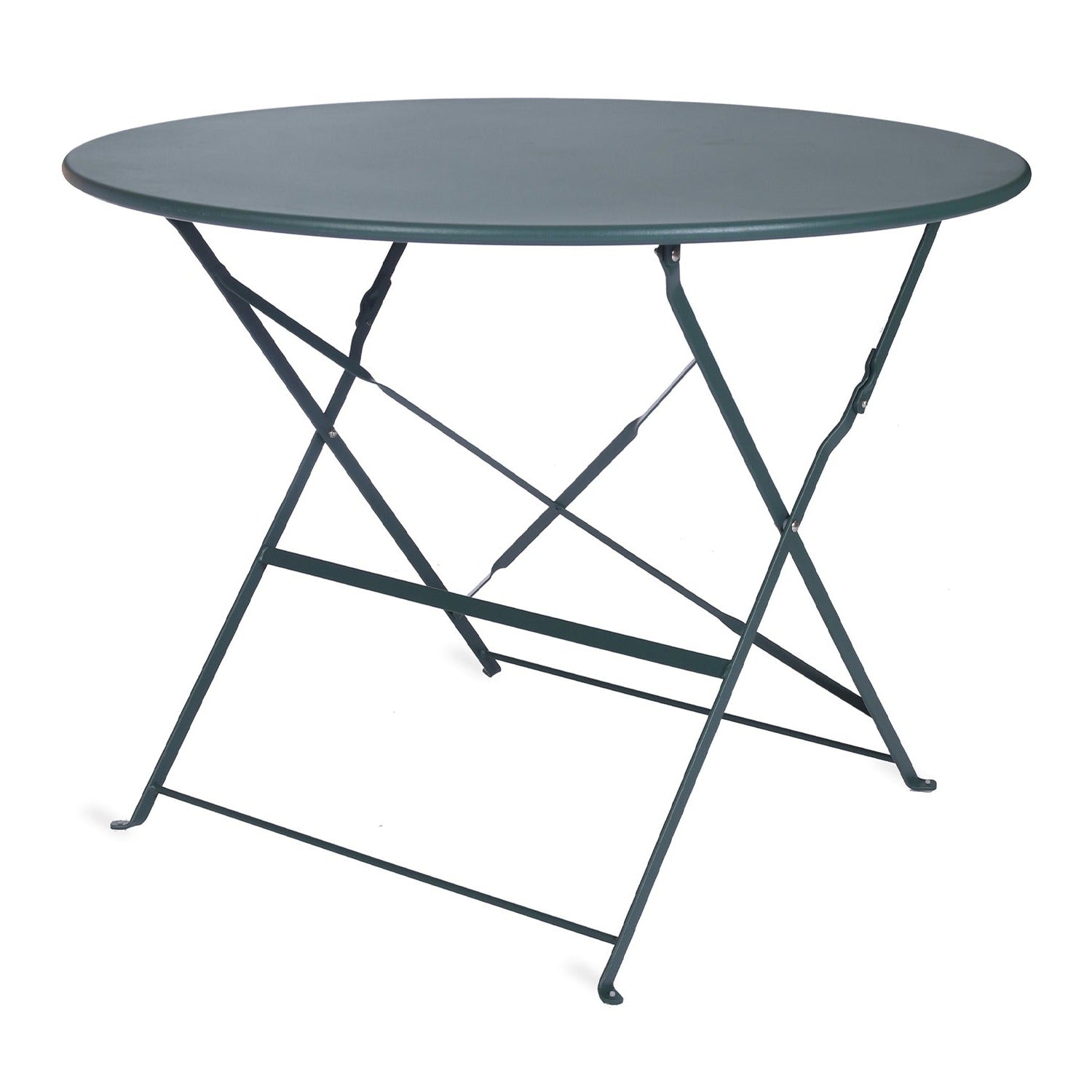 Rive Droite Bistro Table Large Forest Green Steel by Garden Trading
