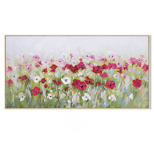 Abstract flower wall art oil hand painted canvas
