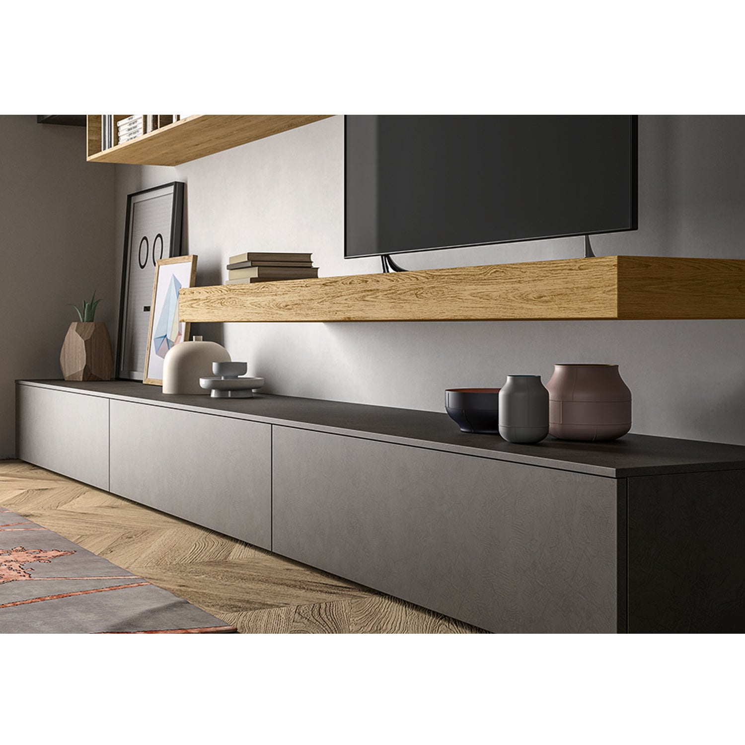 Slim 105 Composition TV Media Unit by Dall'Agnese