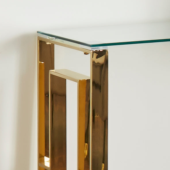 Milano Gold Plated Console Table