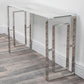 Marble glass milano console table by Native