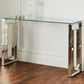 Milano silver plated console table by Native