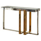 Nexus gold and silver console table by Native
