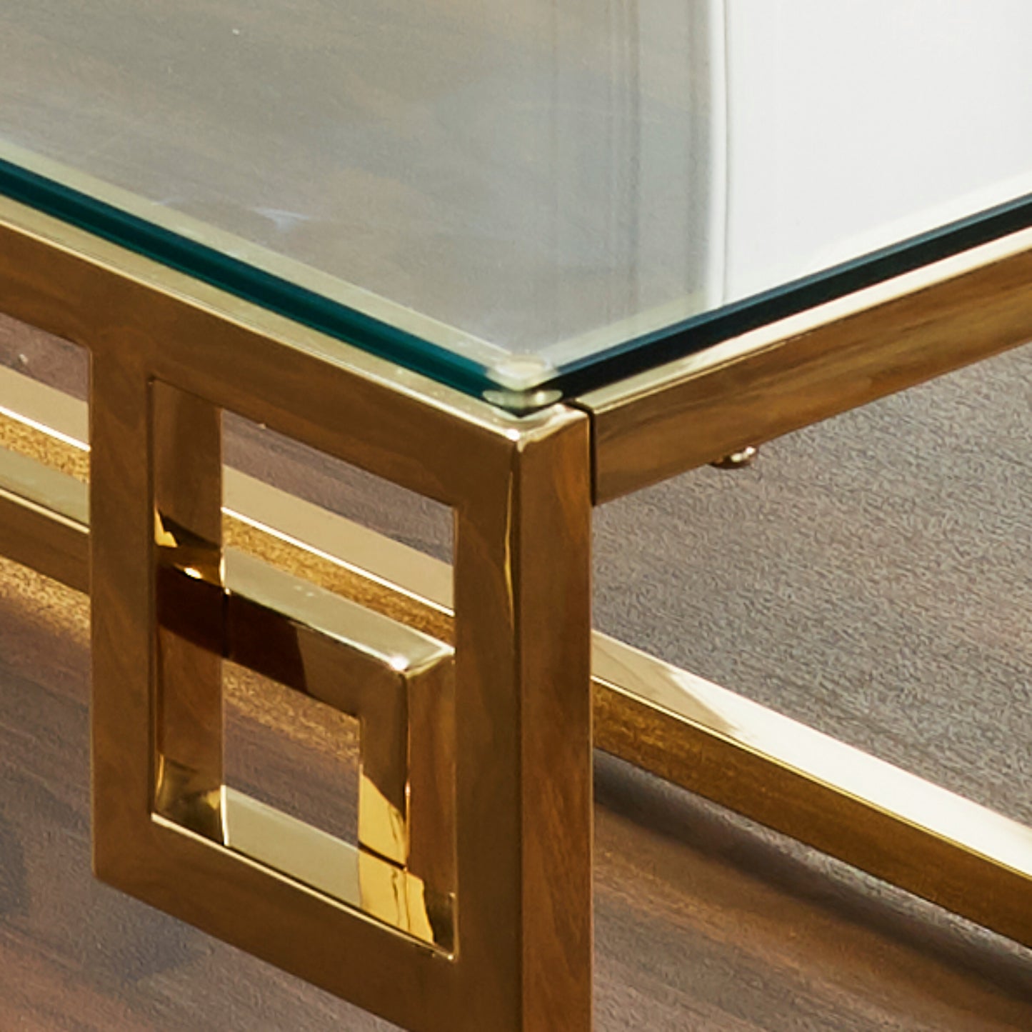 Cesar gold plated coffee table by Native