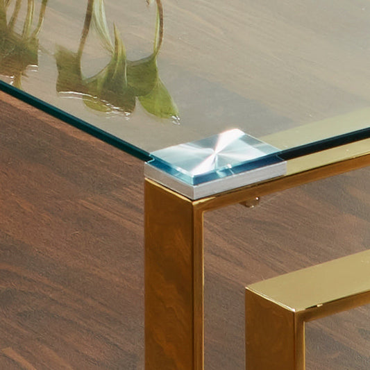 Milano Golden Plated Stainless Steel Coffee Table