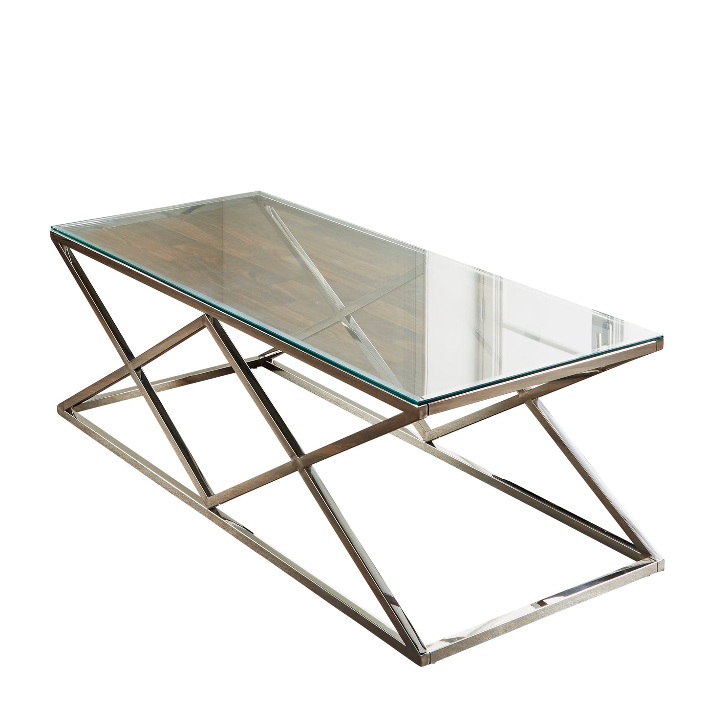 Pyramid Silver Plated Coffee Table