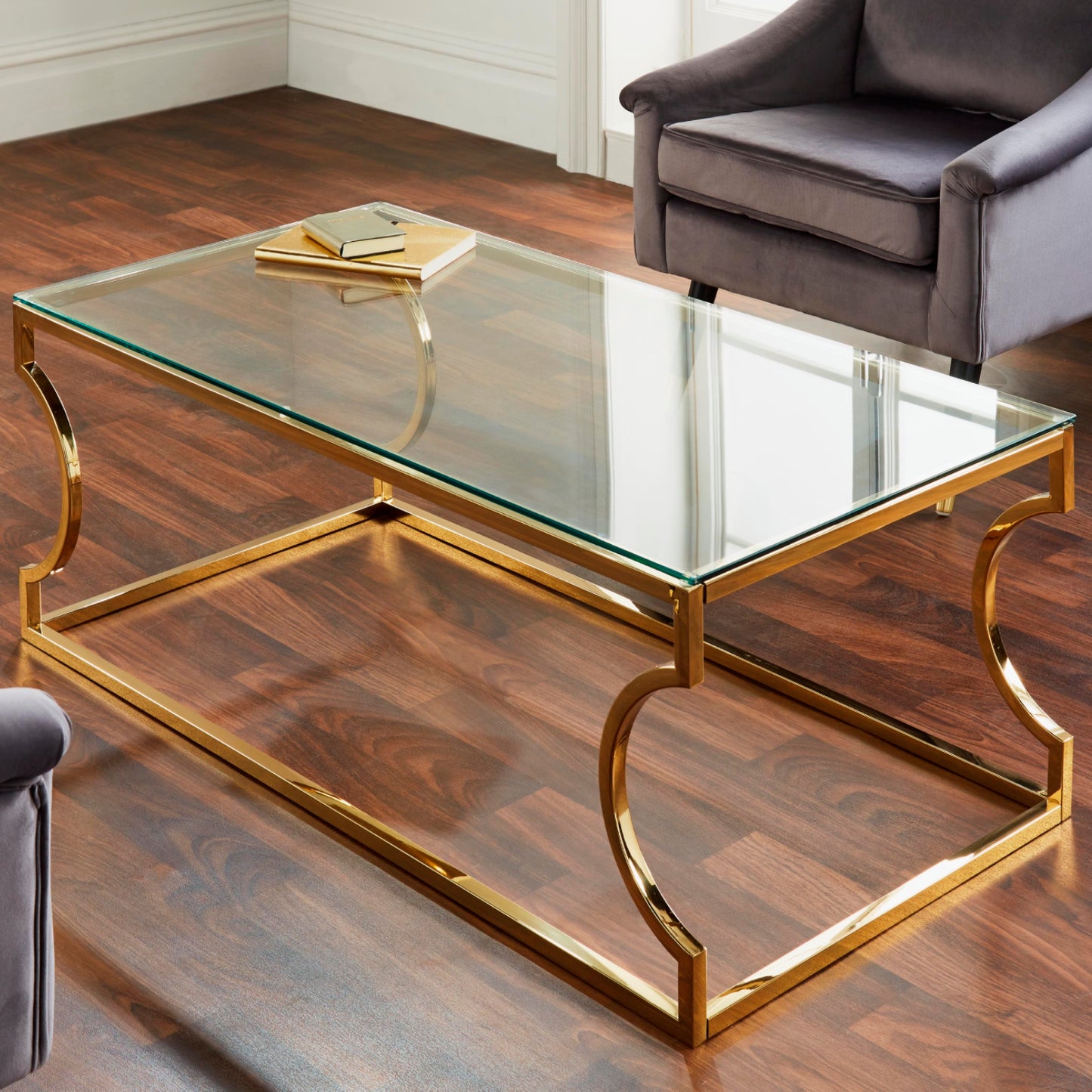 Rome gold coffee table by Native