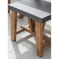 Chilson Outdoor Table and Bench Set Small Cement Fibre by Garden Trading